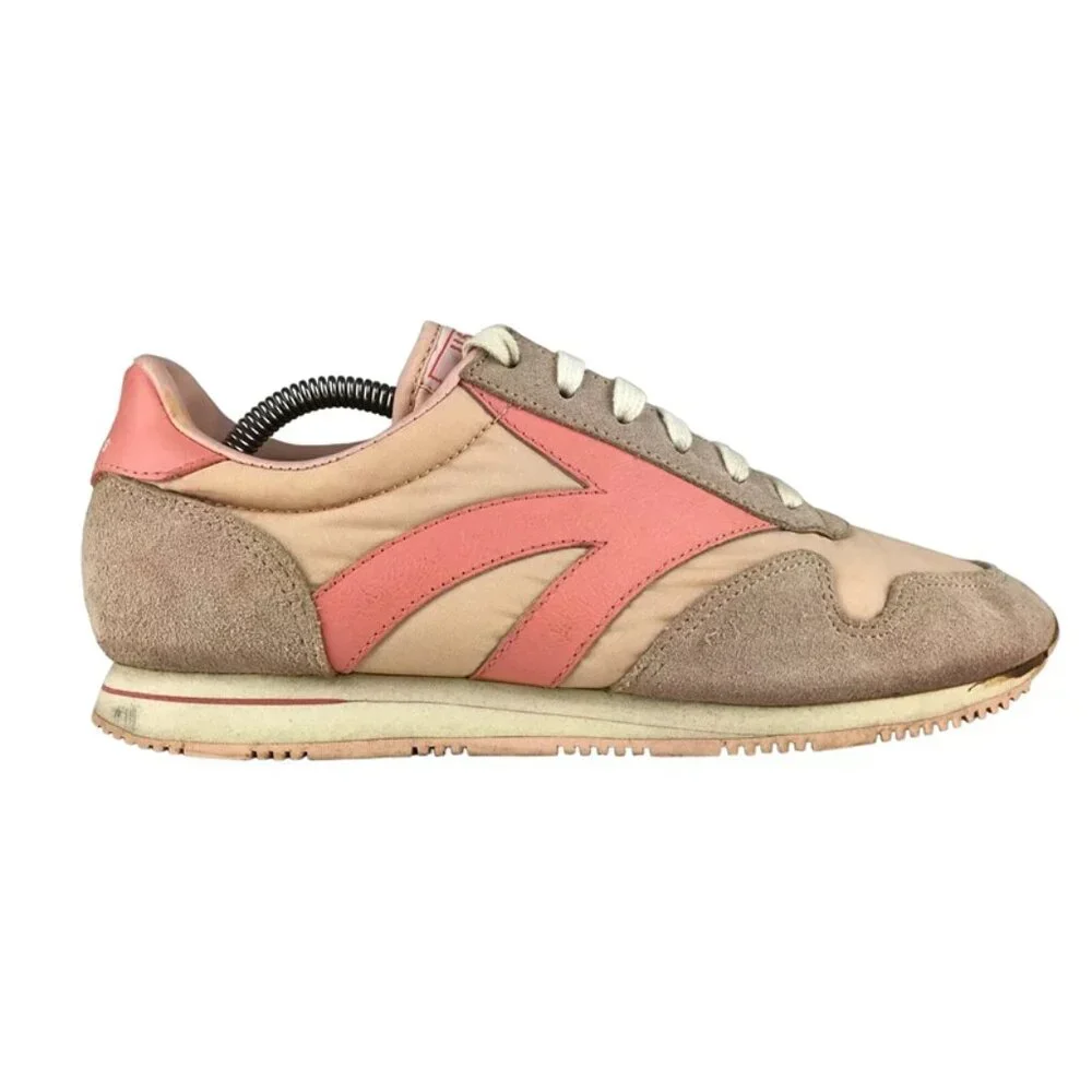 USA Olympics Womens Pink Cushioned Almond Toe Lace Up Sneaker Shoes Size US 8.5B
